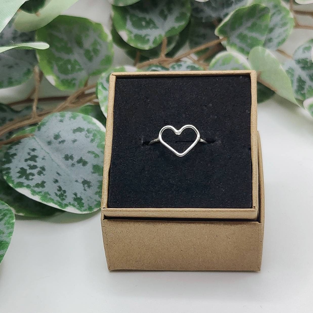 Small Silver Heart Ring