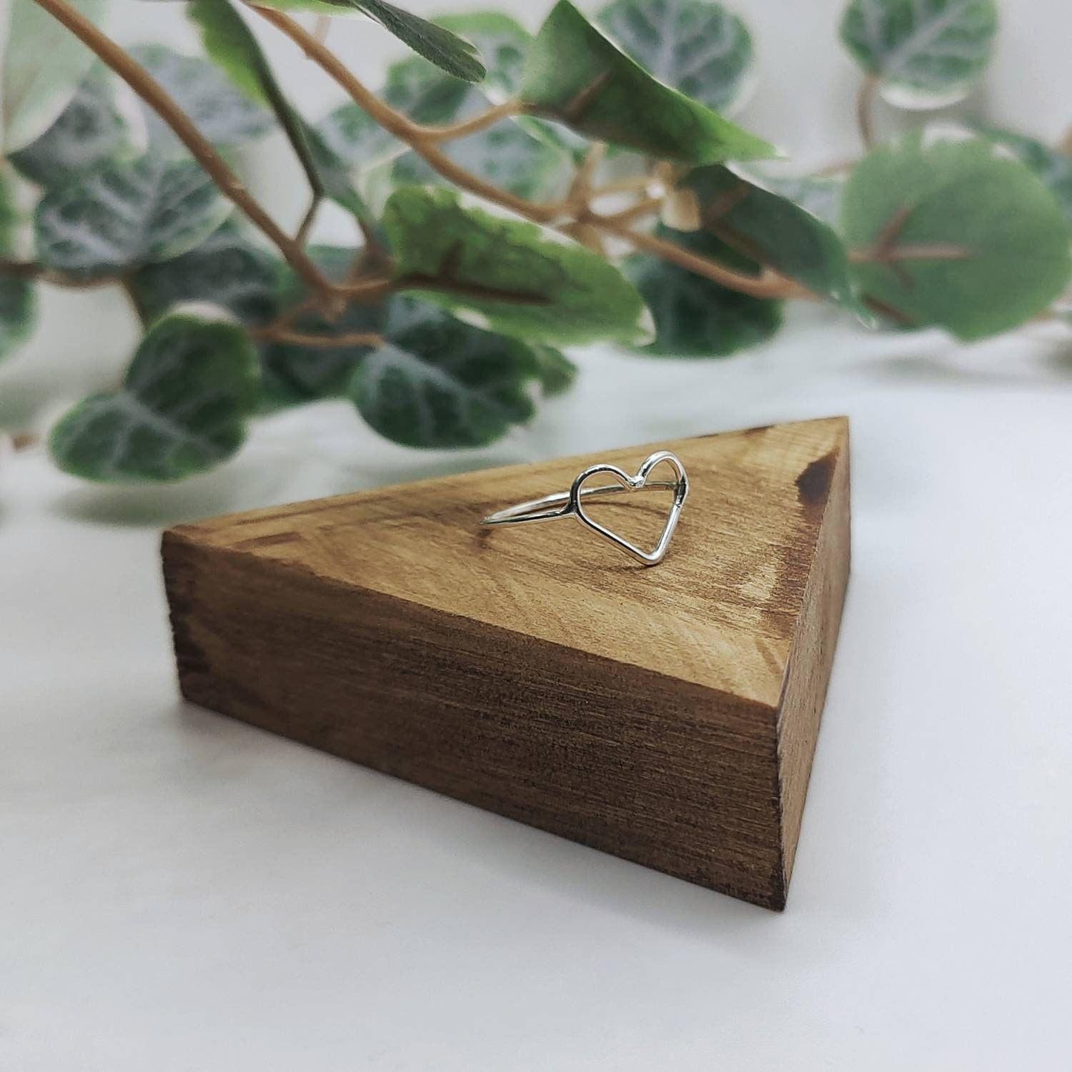 Small Silver Heart Ring
