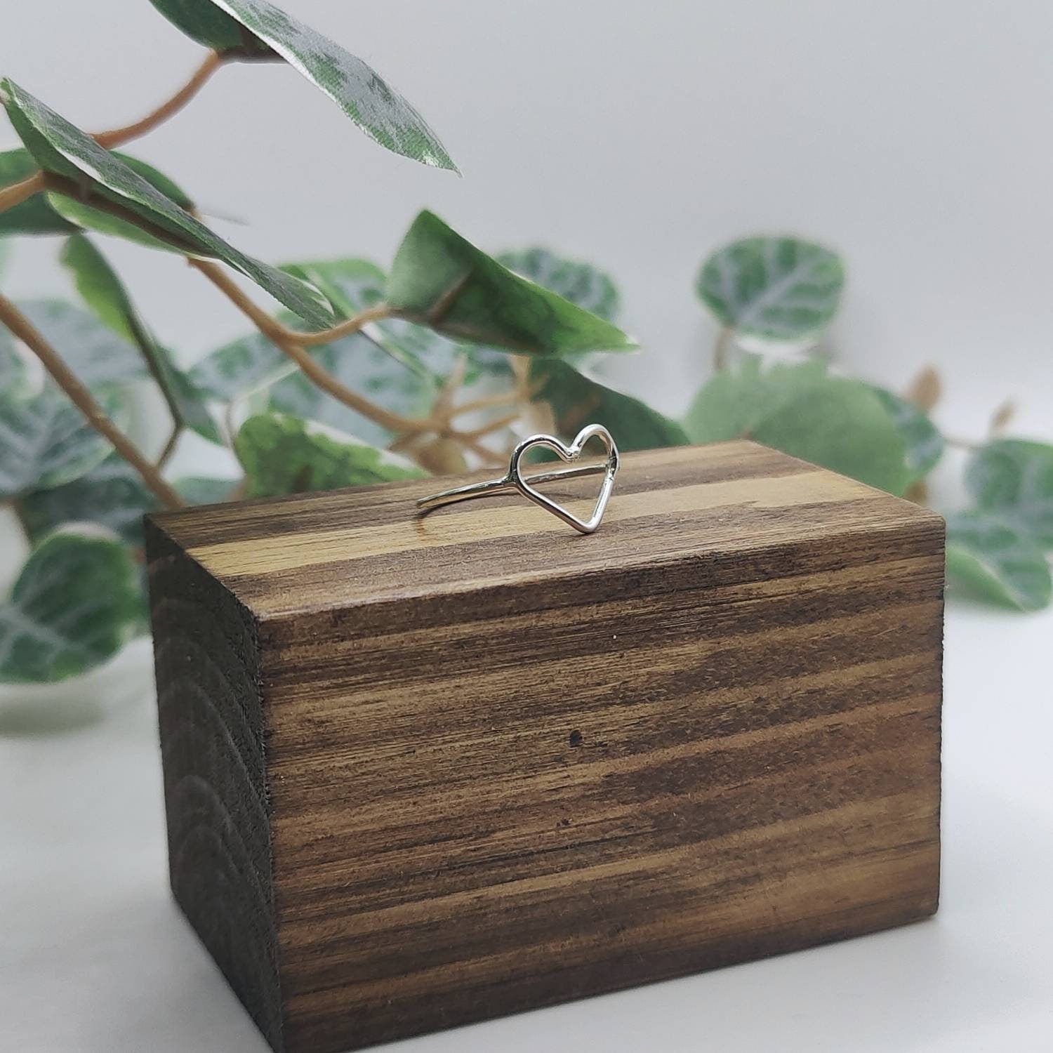 Small Silver Heart Ring