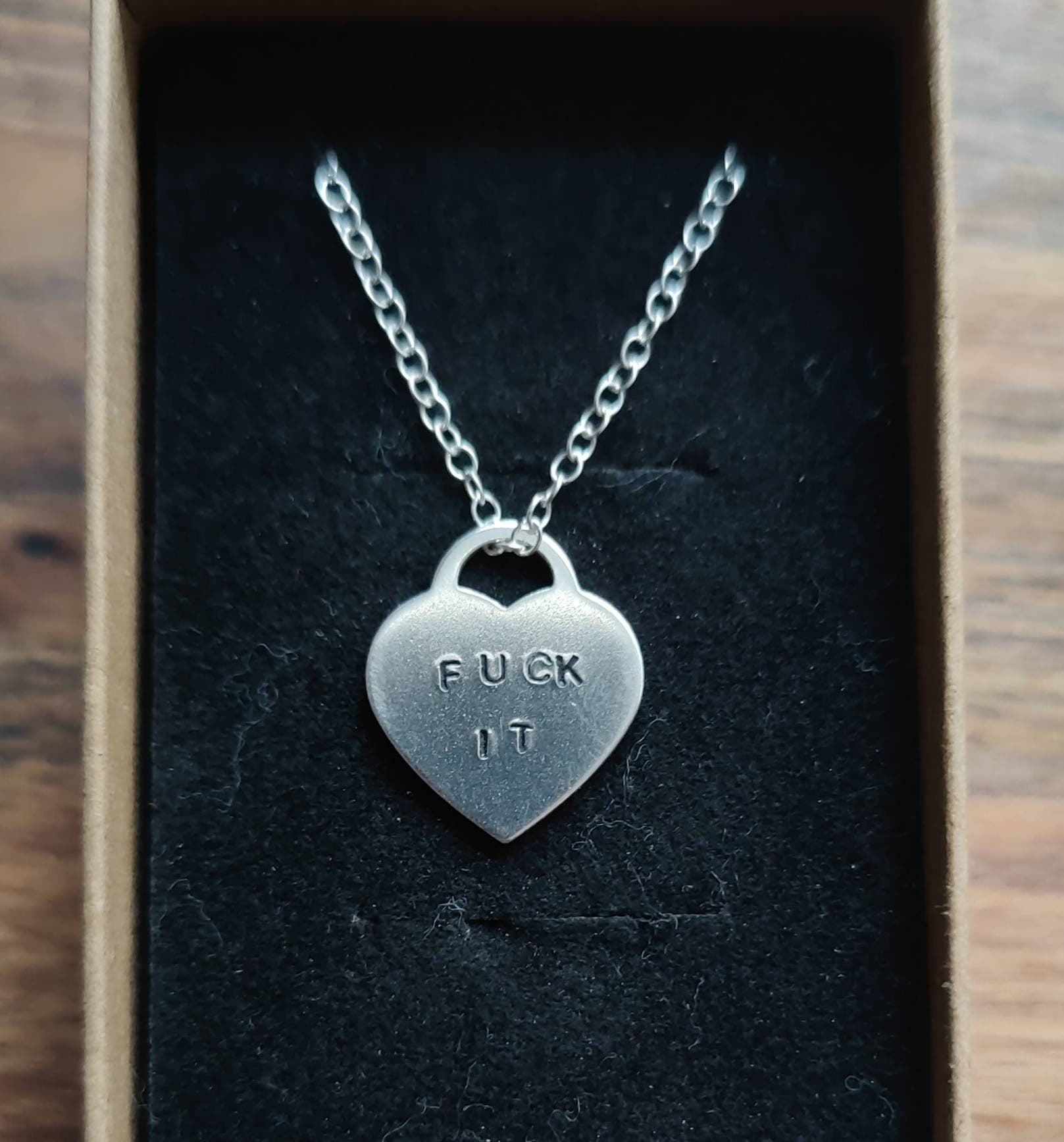 Girls Engraved Heart Necklace | Silver - The Jeweled Lullaby