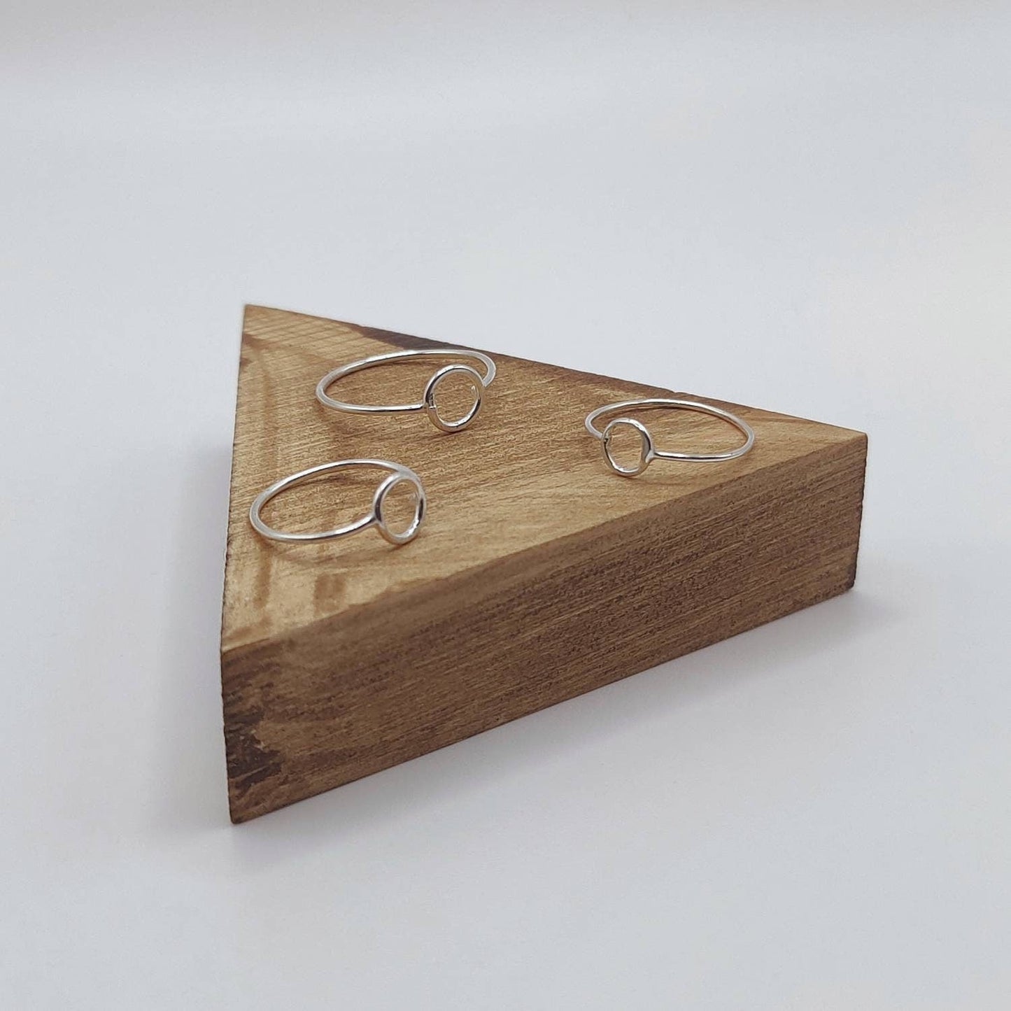 Small Silver Circle Ring