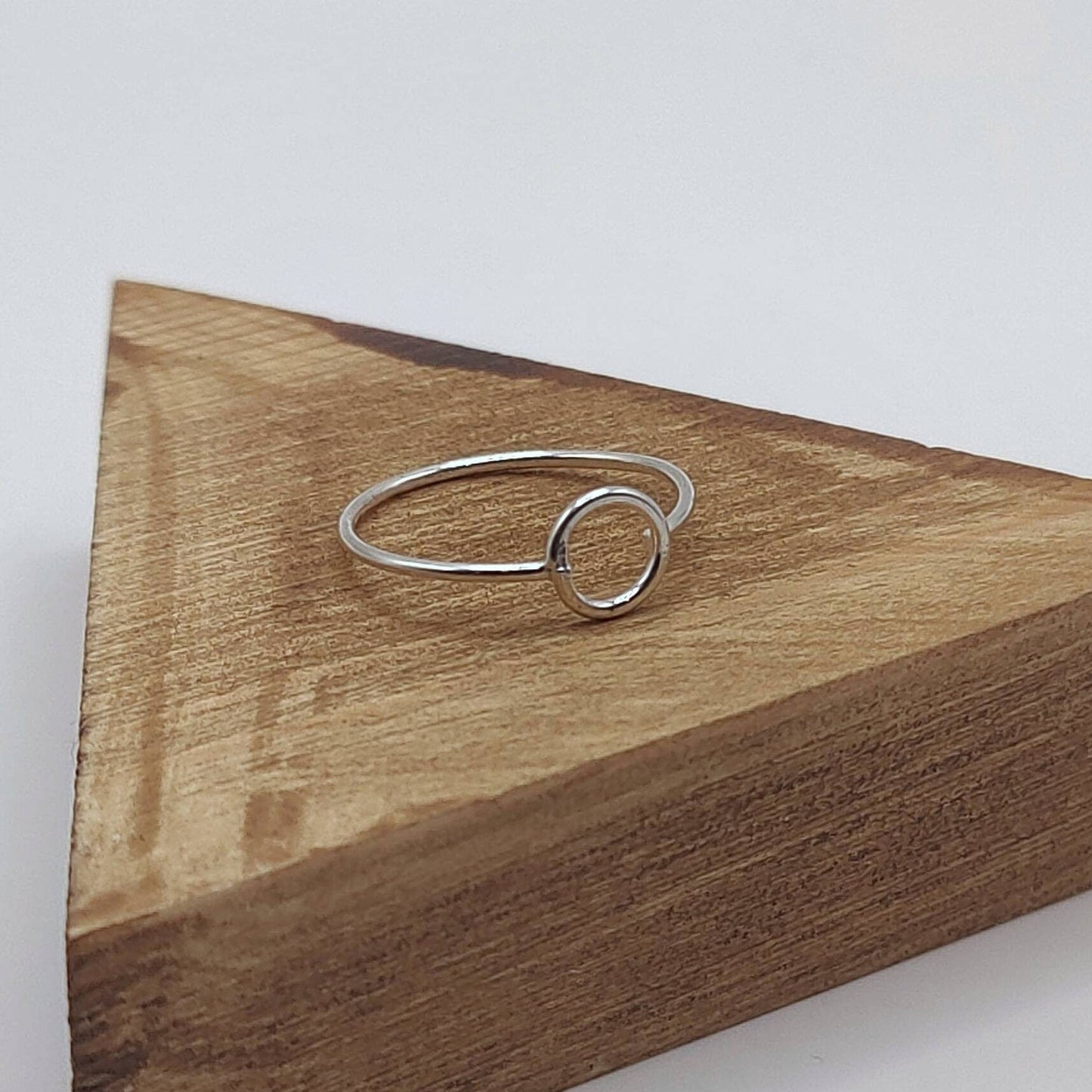 Small Silver Circle Ring