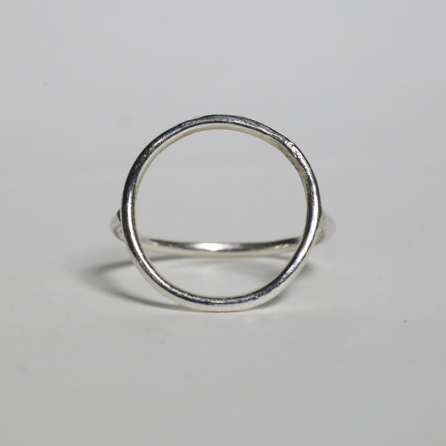 Large Eco Silver Circle Ring